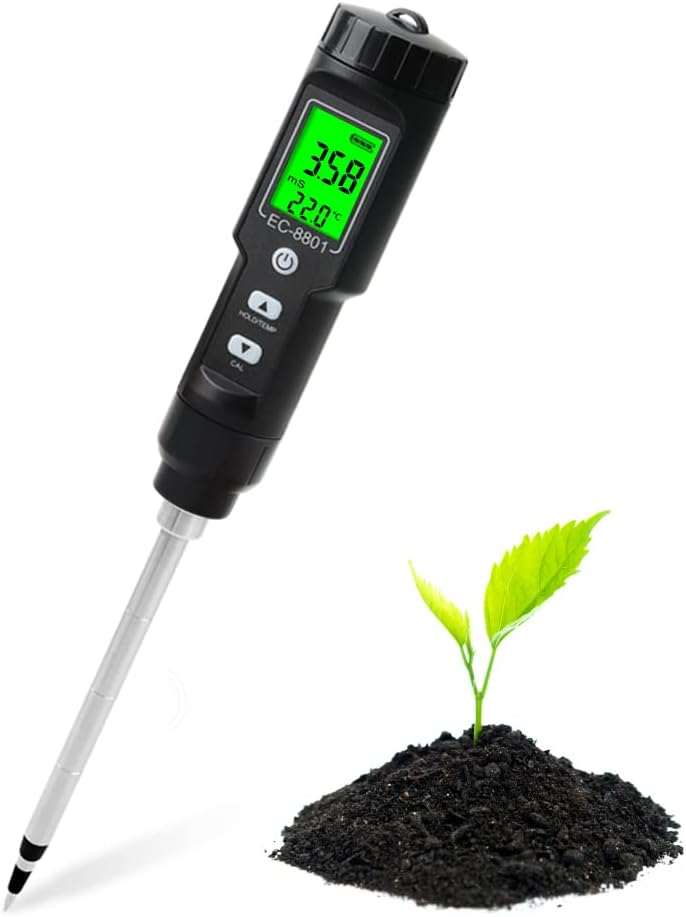 Digital Soil pH & Nutrient Tester – Accurate EC Meter for Garden and Plant Soil Analysis