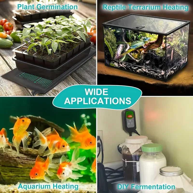 Plant Seedling Heat Mat - Temperature Regulator for Faster Germination and Growth