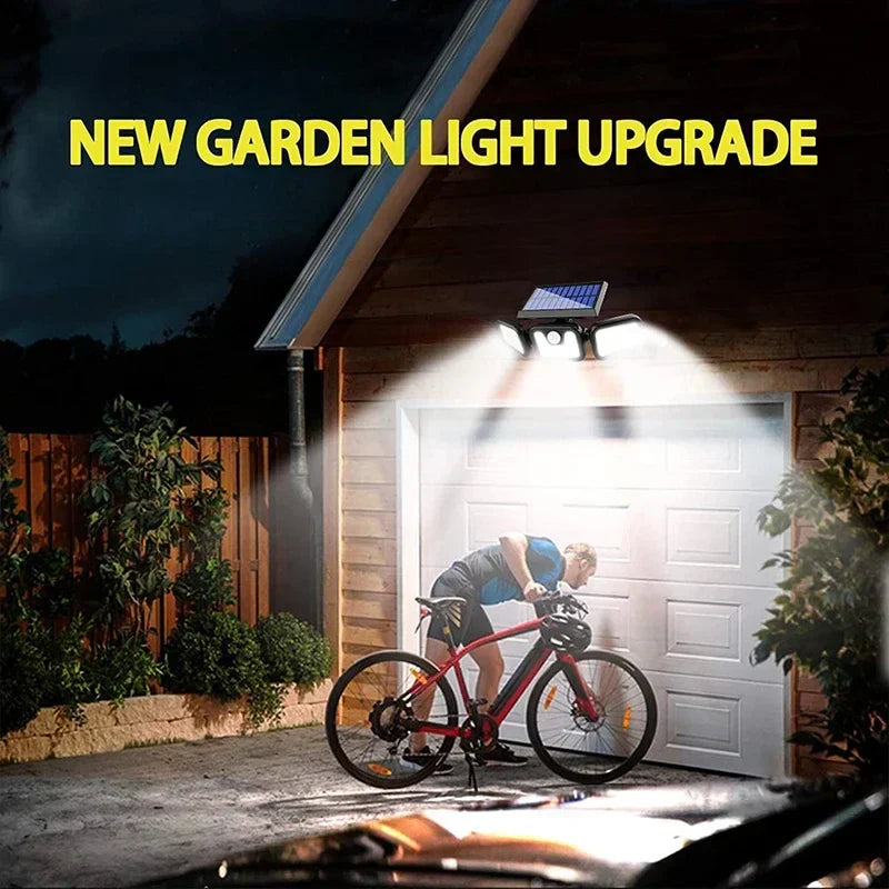 Solar-Powered Motion Sensor Wall Light