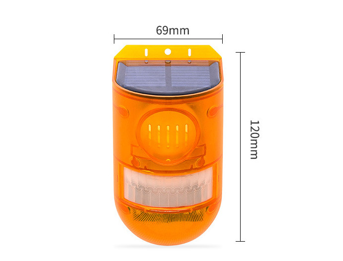 Solar-Powered Animal Repellent with Alarm - Effective Outdoor Animal Control