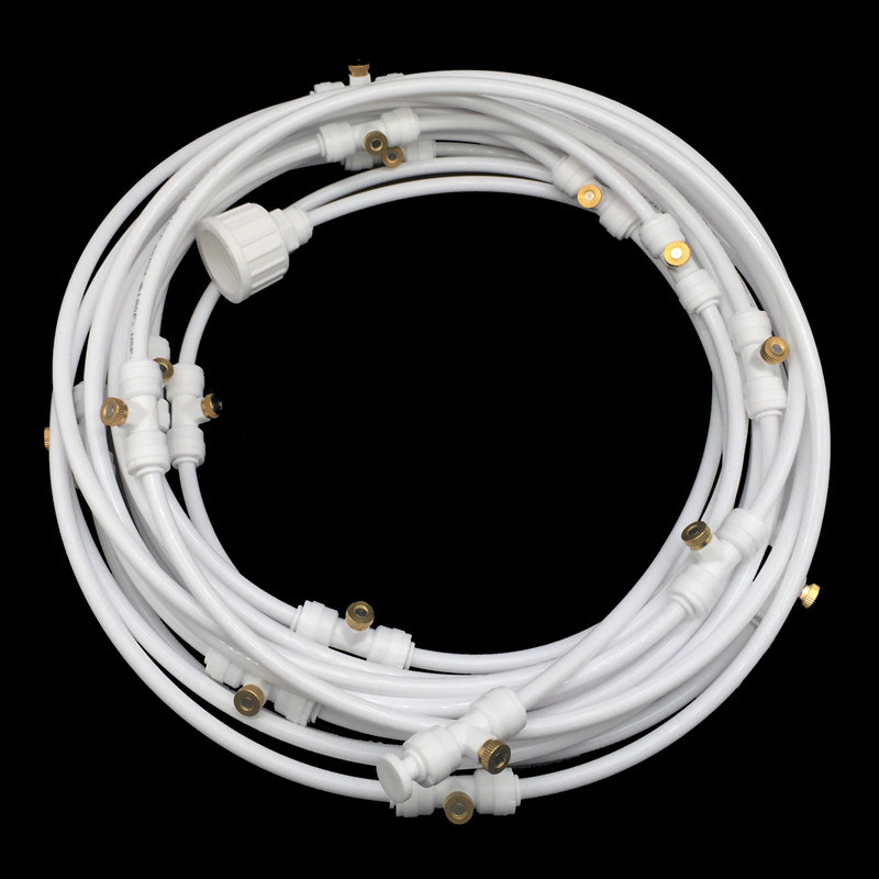 Garden Spray Irrigation System - Hose with Adjustable Nozzles for Cooling and Refreshing