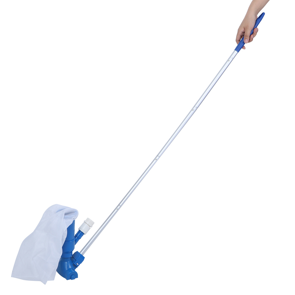 Swimming Pool Cleaning Kit with Telescoping Pole – Mesh Skimmer and Accessories for Pool Care