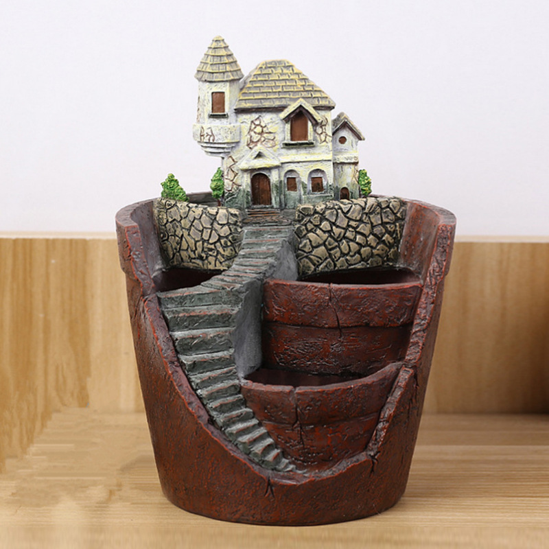 Mini Bonsai Plant Pot – Decorative Succulent Container for Micro Gardens and Landscapes