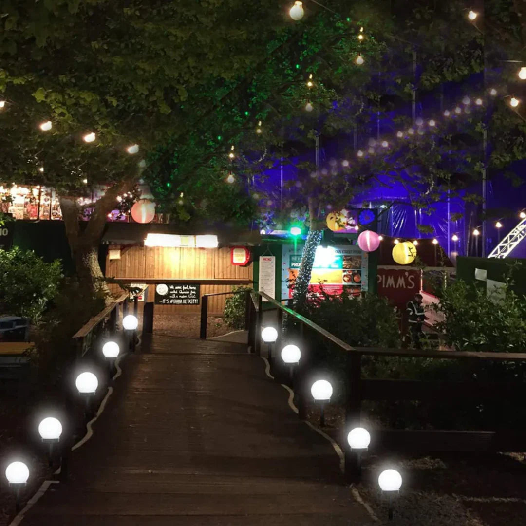 Set of 3 Waterproof LED Solar Garden Lights