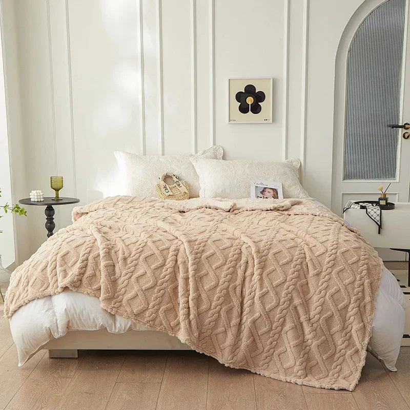 Reversible Cozy Wool Throw Blanket β Ultimate Comfort And Style