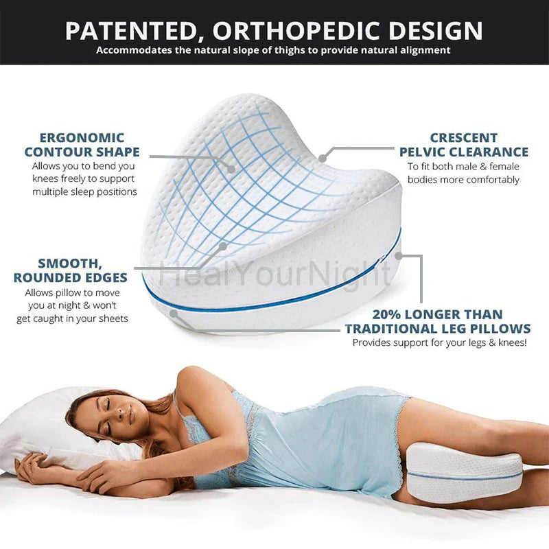 Ergonomic Memory Foam Leg Support Cushion