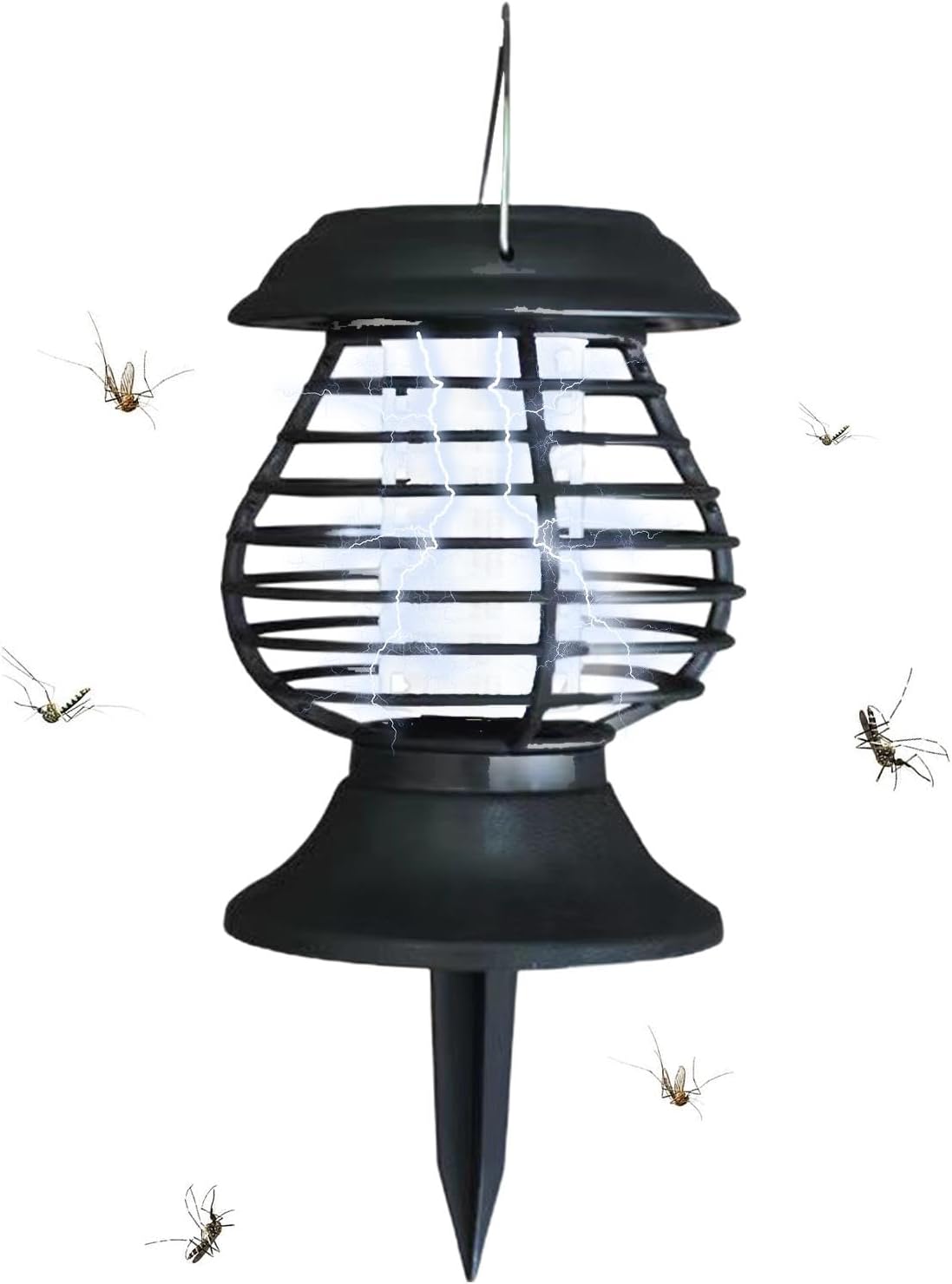 Solar-Powered Insect Repellent Lamp with LED Light - Effective Mosquito Control for Outdoors