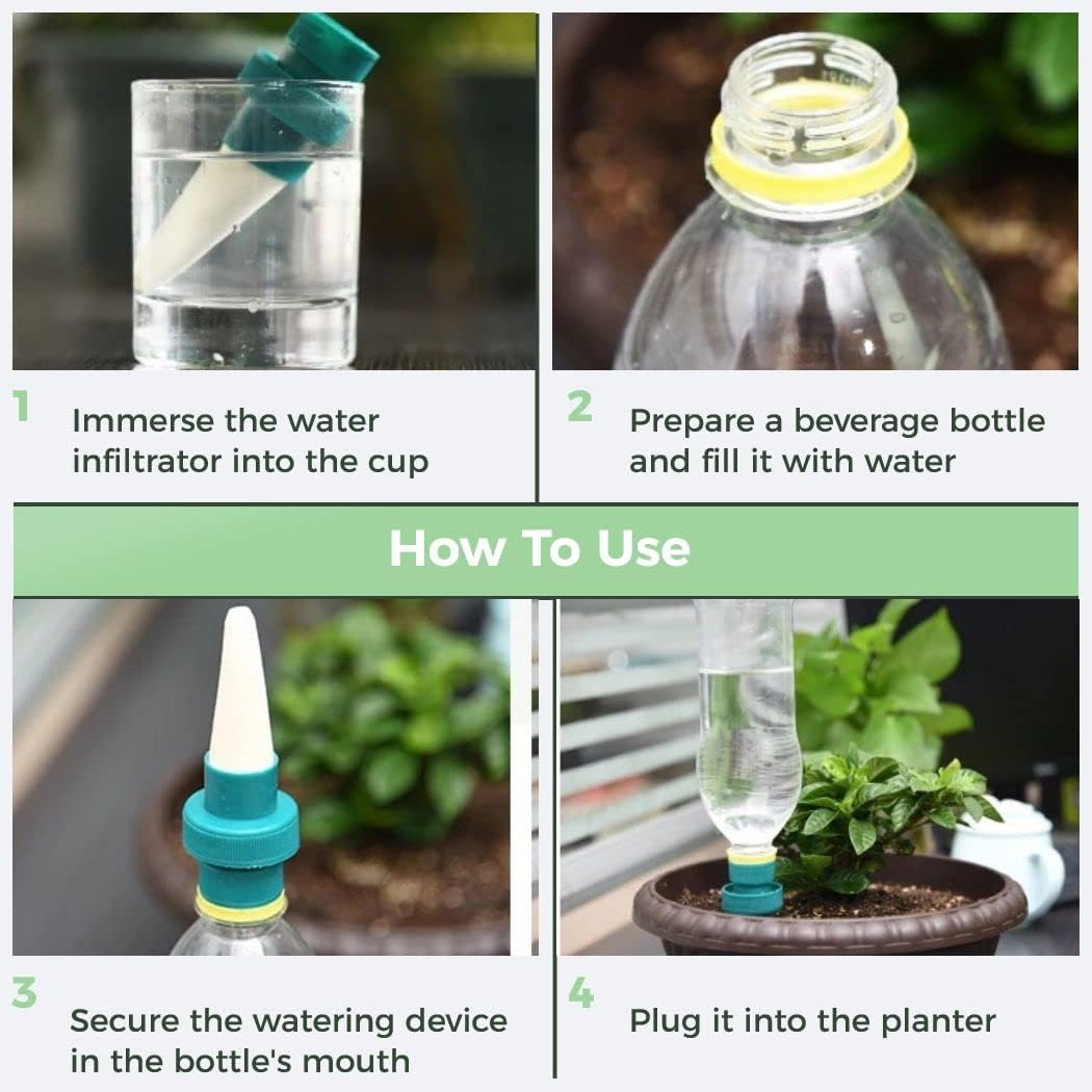 Automatic Plant Watering Tips – Self-Watering Drip System for Bottles