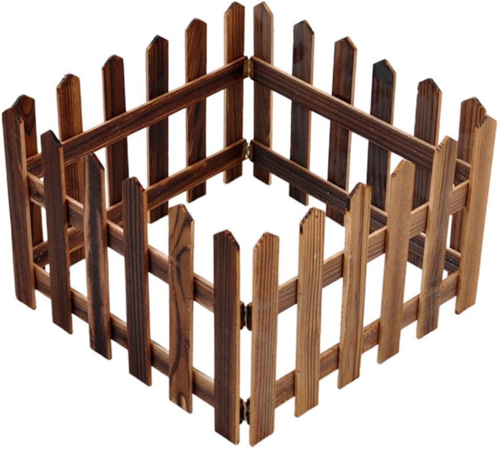 Wooden Garden Border Fence – Decorative Edging for Flower Beds and Outdoor Spaces