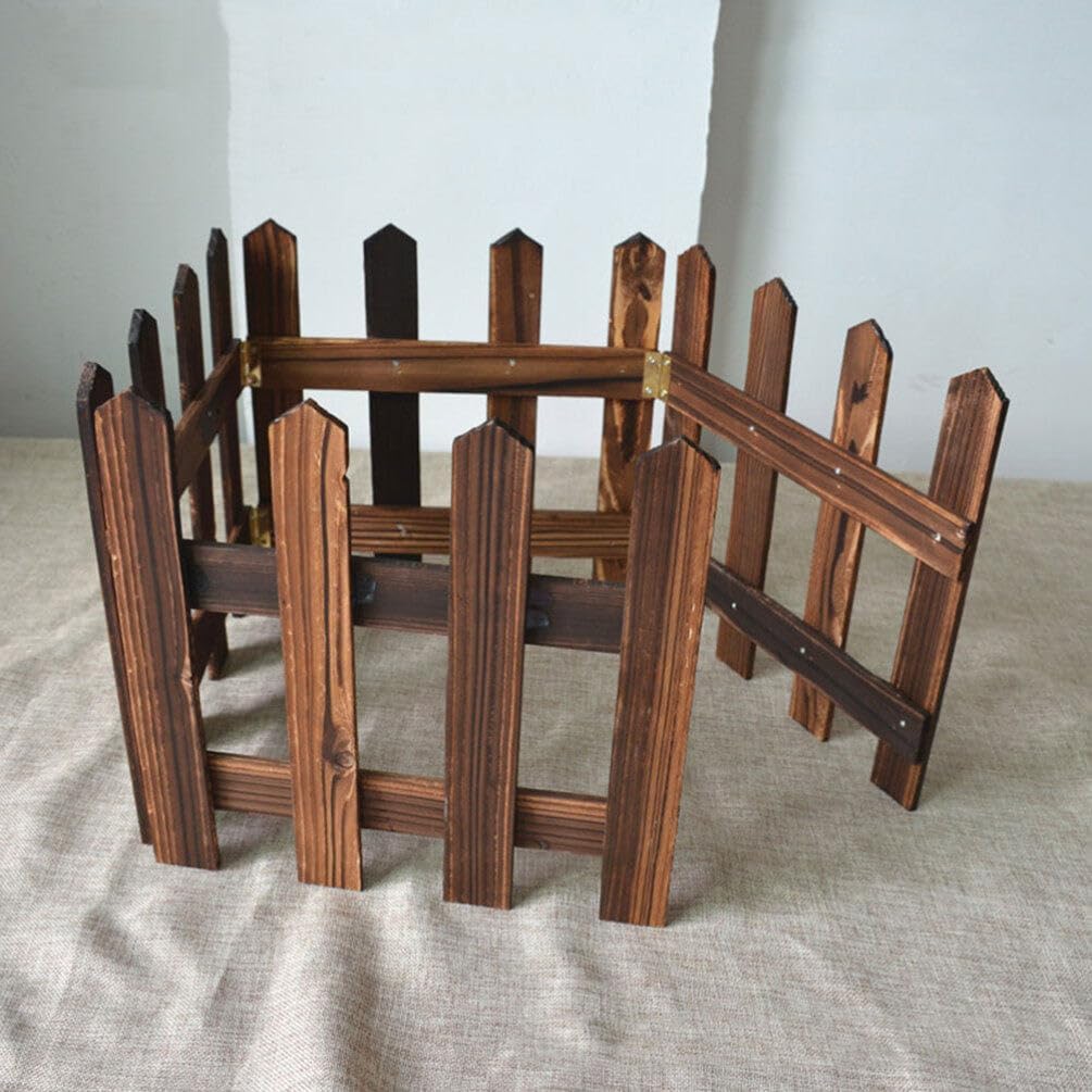 Wooden Garden Border Fence – Decorative Edging for Flower Beds and Outdoor Spaces