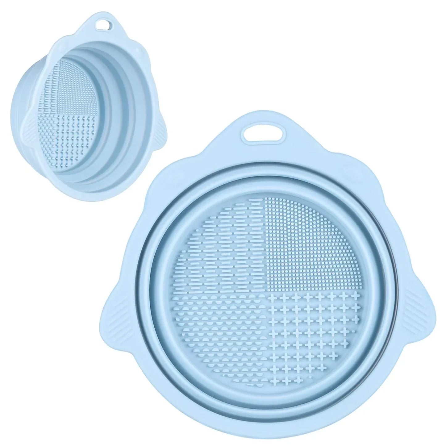 Collapsible Silicone Makeup Brush Cleaning Bowl