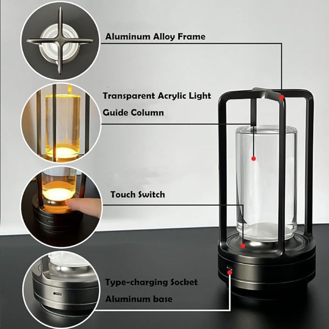 Vintage Retro Metal Table Lamp