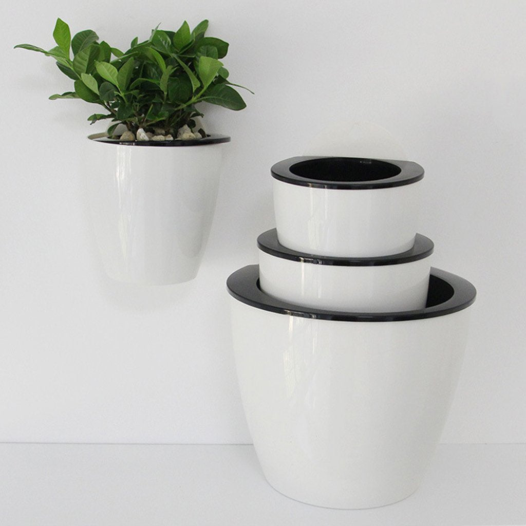Self-Watering Wall-Mounted Plant Pot – Modern Hanging Planter for Easy Care