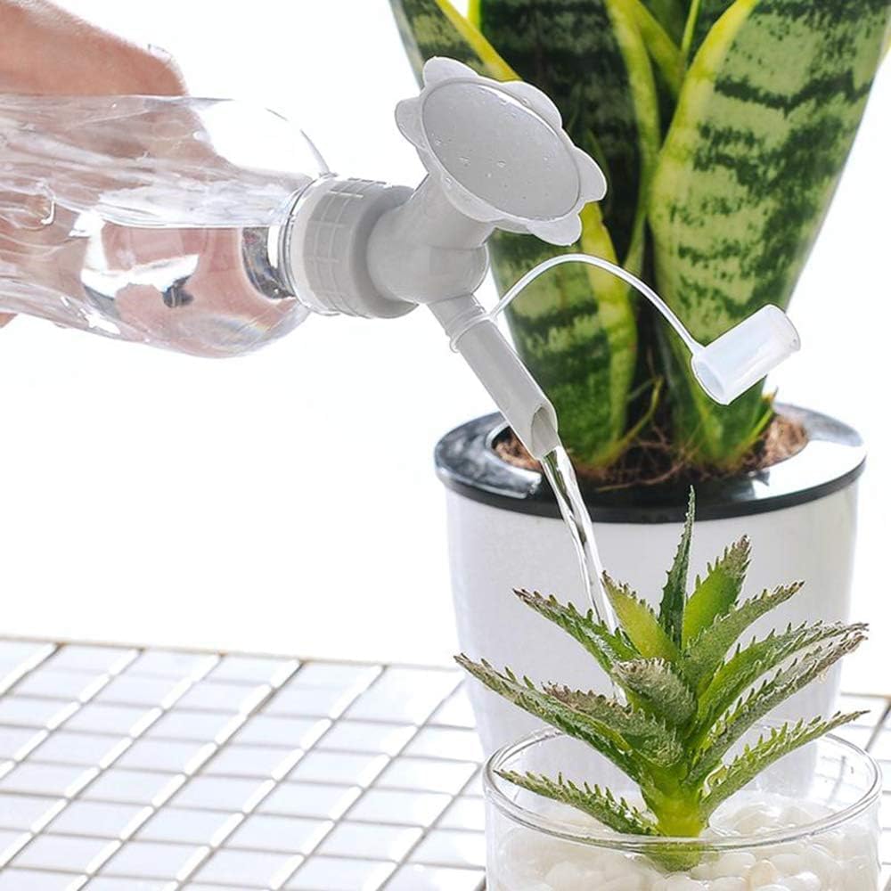 2-in-1 Double-Cap Spray Nozzle Bottle – Compact Mini Irrigation Spray Head for Garden Use