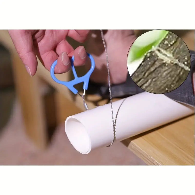 Compact Outdoor Wire Saw – Portable Tool for Gardening and Wilderness Adventures