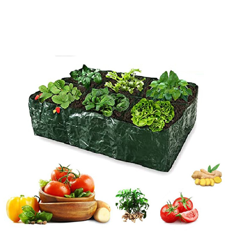 Multi-Compartment Planting Bag - Durable Garden Organizer for Herbs and Plants