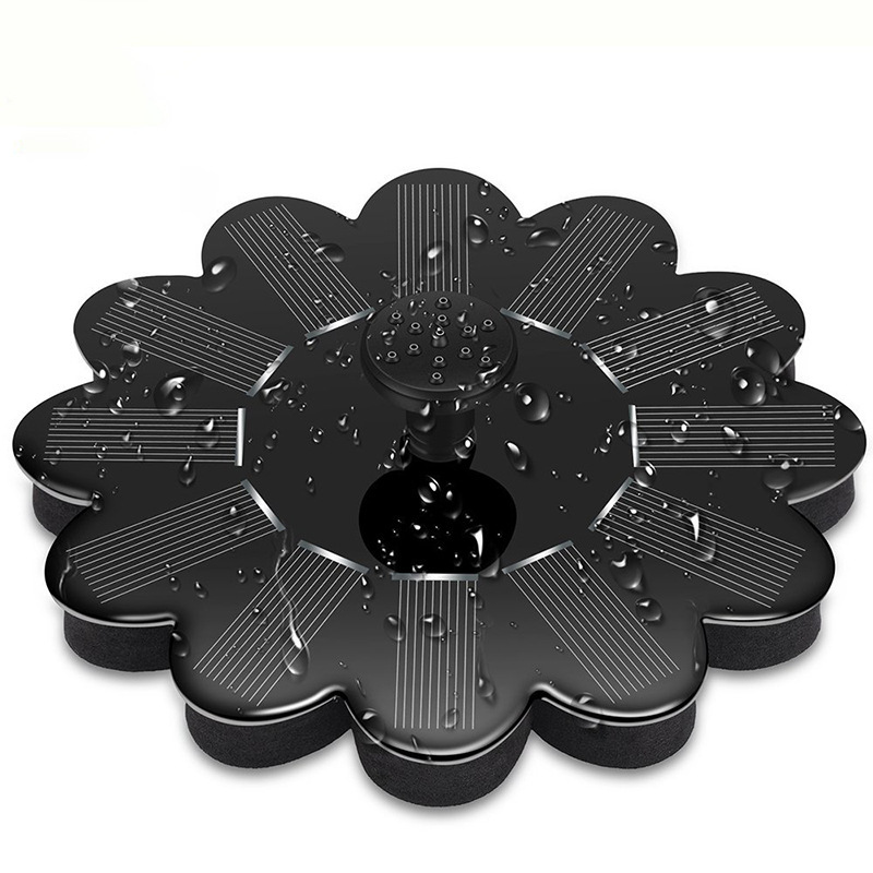 Solar-Powered Garden Fountain – Flower-Shaped Water Feature for Ponds and Pools