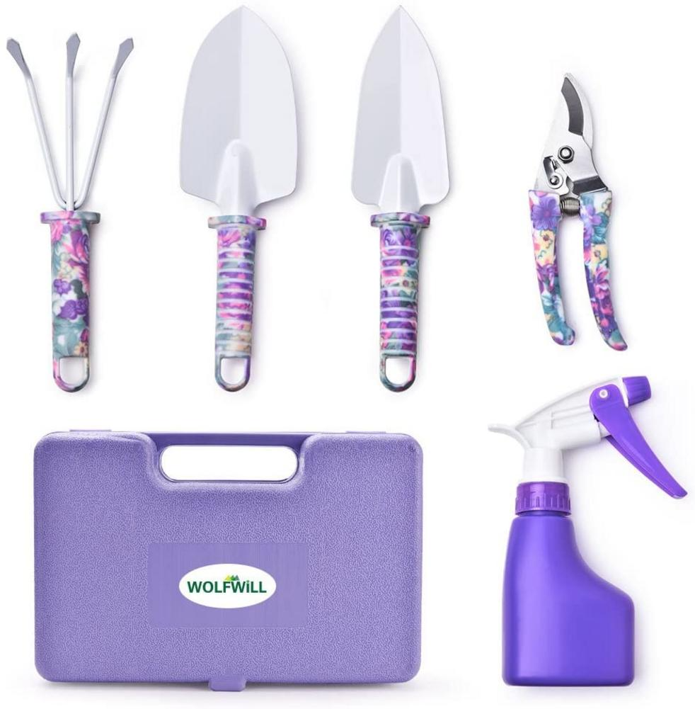 10-Piece Garden Tool Kit – Ergonomic and Colorful Tools for Efficient Plant Care