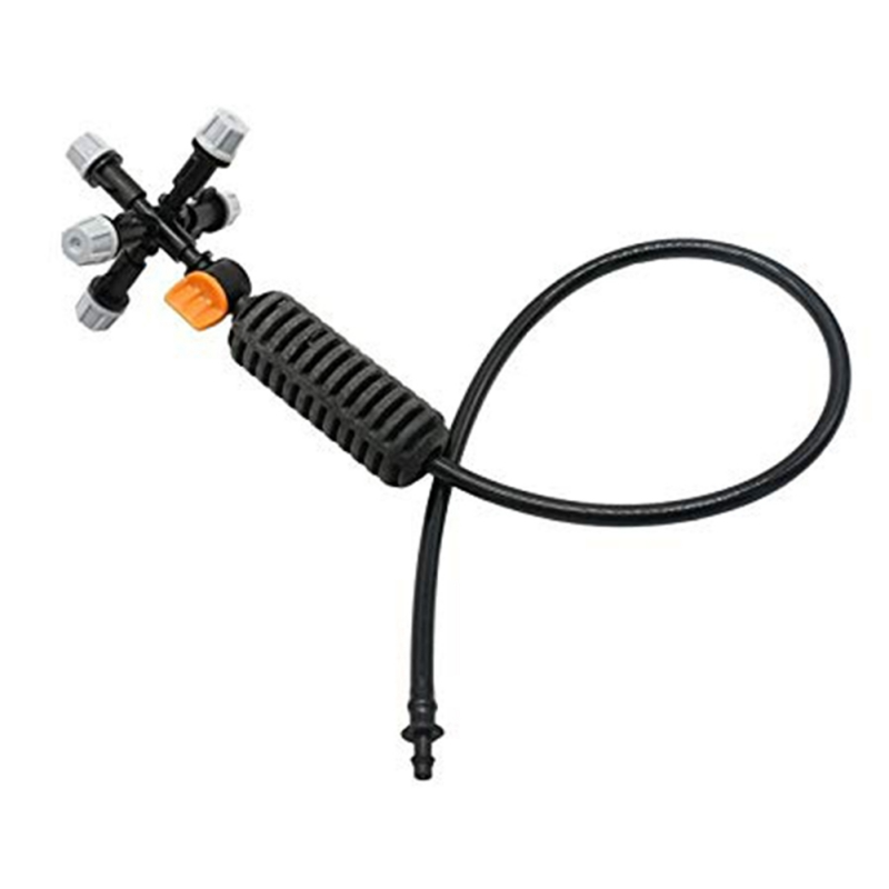 Adjustable Rotating Spray Nozzle with Multiple Heads - Versatile Watering Tool for Garden Plants