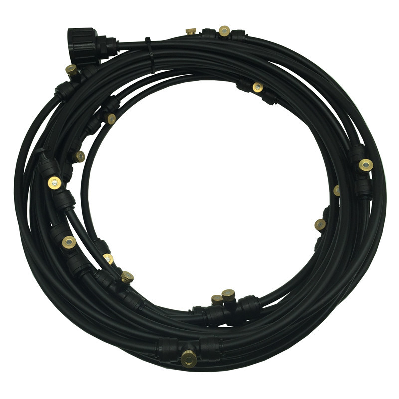 Garden Spray Irrigation System - Hose with Adjustable Nozzles for Cooling and Refreshing