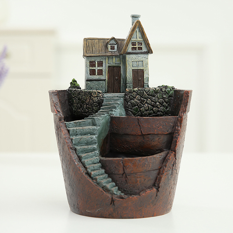 Mini Bonsai Plant Pot – Decorative Succulent Container for Micro Gardens and Landscapes