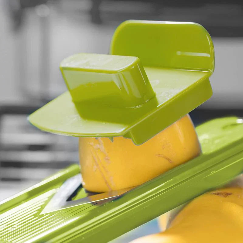 12-in-1 Vegetable Slicer with Interchangeable Blades and Built-In Collection Container