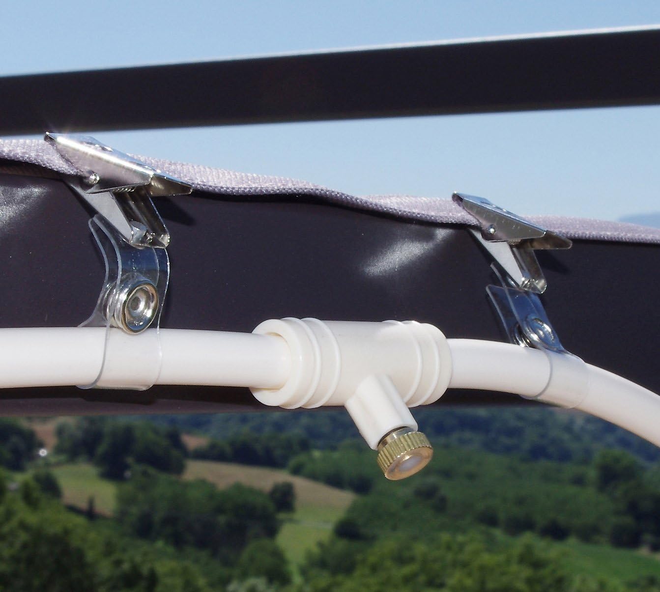 Garden Spray Irrigation System - Hose with Adjustable Nozzles for Cooling and Refreshing