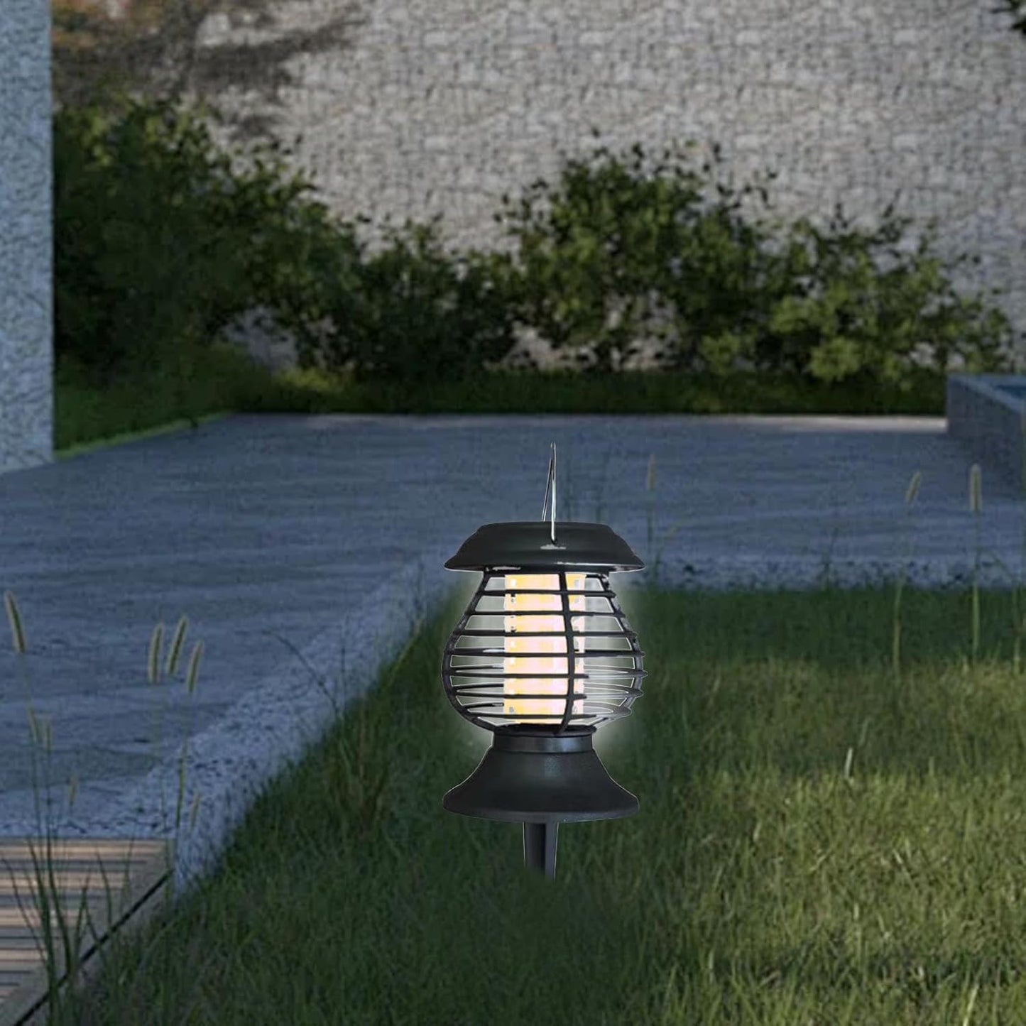 Solar-Powered Insect Repellent Lamp with LED Light - Effective Mosquito Control for Outdoors