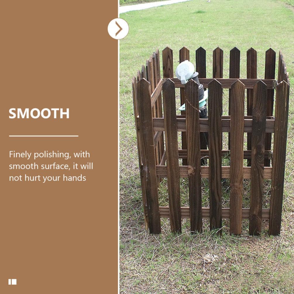 Wooden Garden Border Fence – Decorative Edging for Flower Beds and Outdoor Spaces