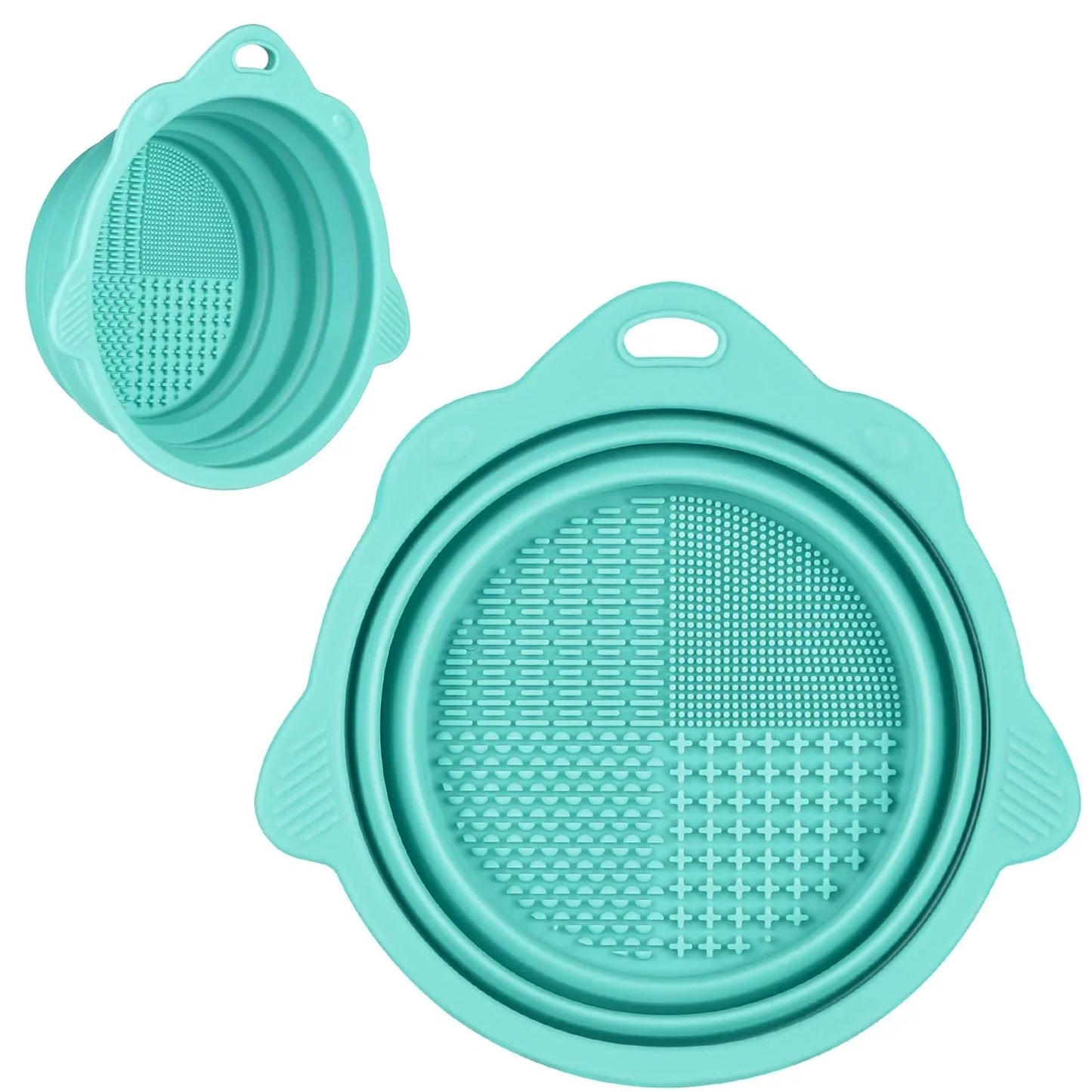 Collapsible Silicone Makeup Brush Cleaning Bowl
