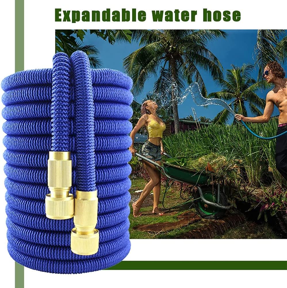 Telescoping High-Pressure Garden Hose – Flexible Irrigation Watering Tube
