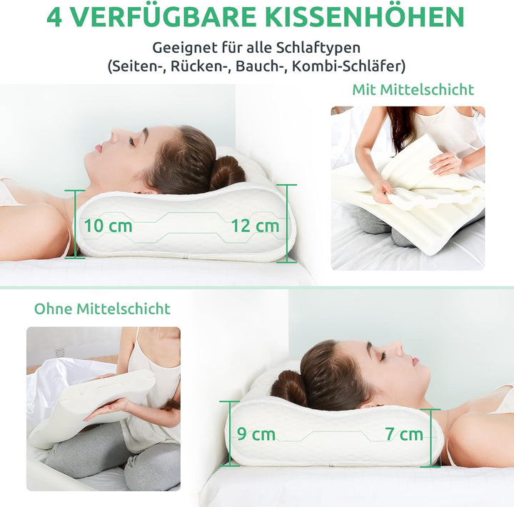 Ergonomic Memory Foam Neck Pillow for Optimal Support
