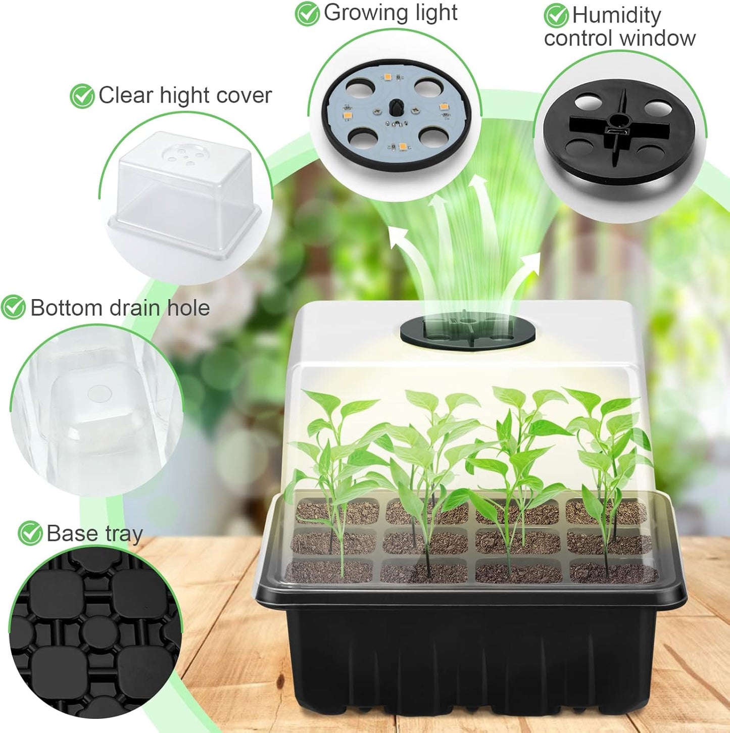 Plant Cultivation Kit with Grow Light - Complete Set for Thriving Indoor Plants
