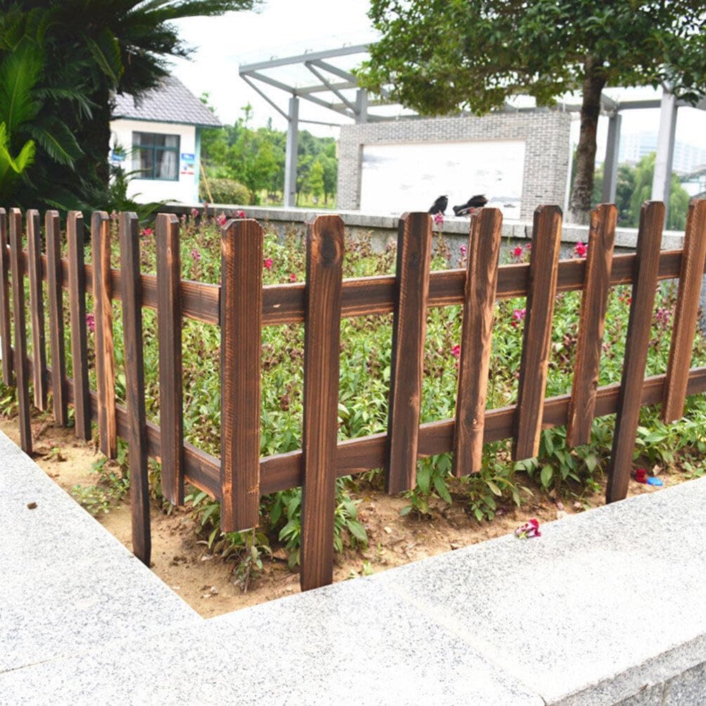 Wooden Garden Border Fence – Decorative Edging for Flower Beds and Outdoor Spaces