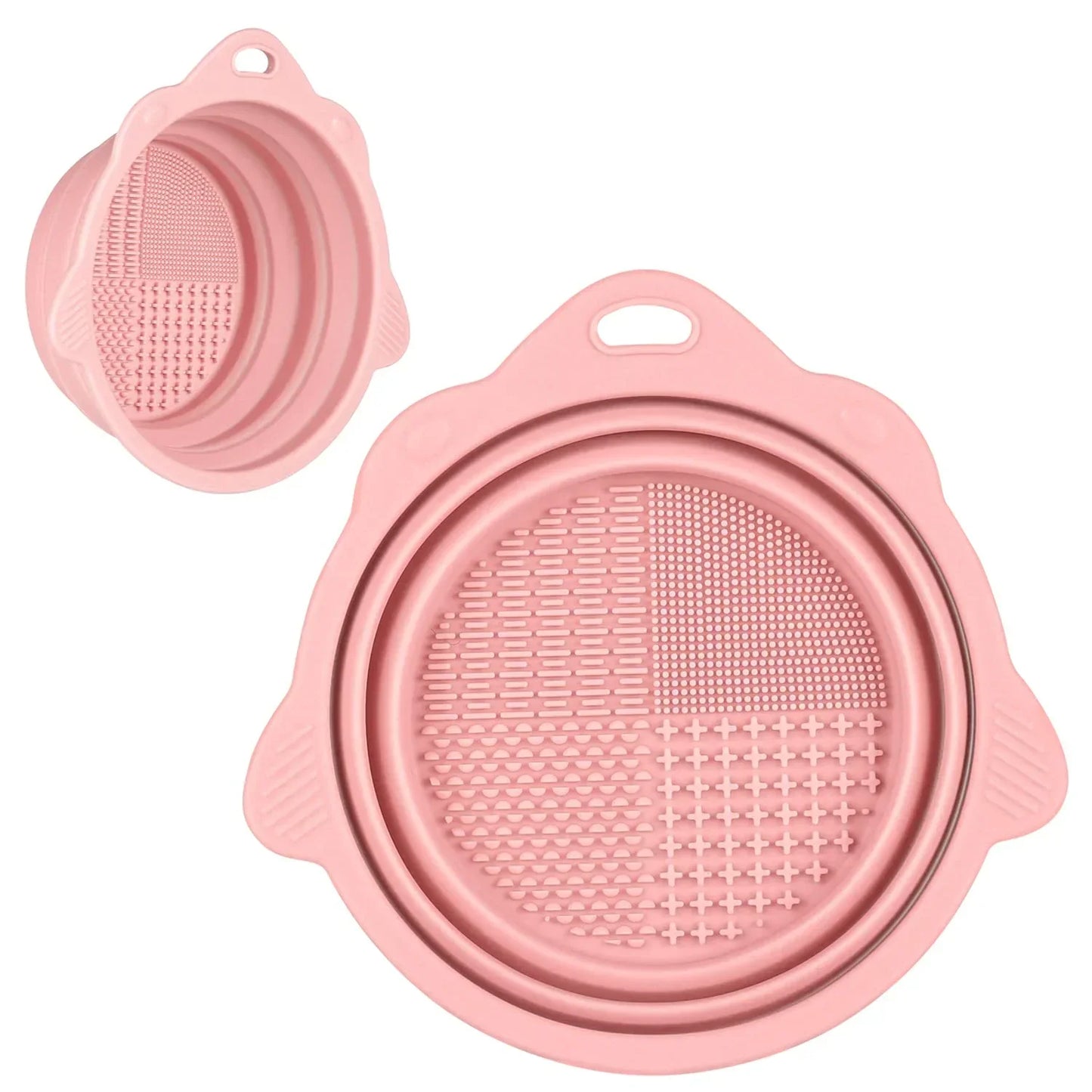 Collapsible Silicone Makeup Brush Cleaning Bowl