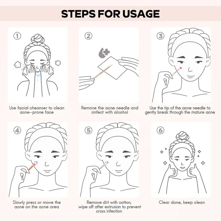 Professional Pimple & Blackhead Extractor Kit