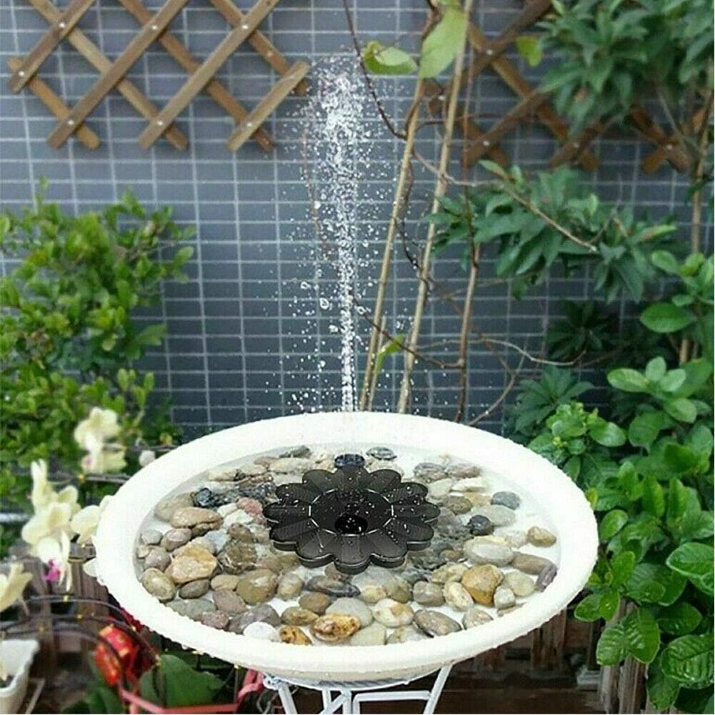 Solar-Powered Garden Fountain – Flower-Shaped Water Feature for Ponds and Pools