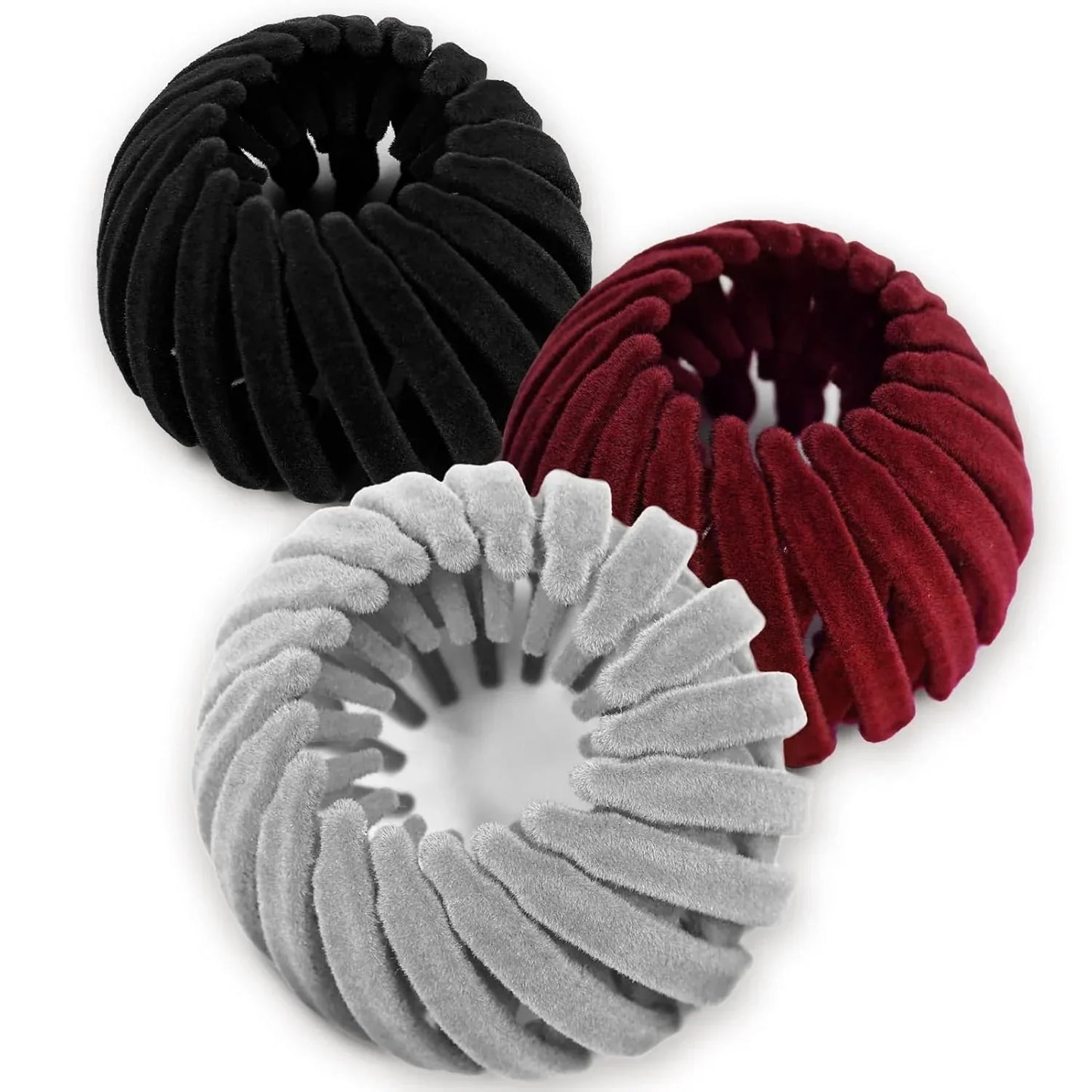 Chic Velvet Hair Clips – Set of 3