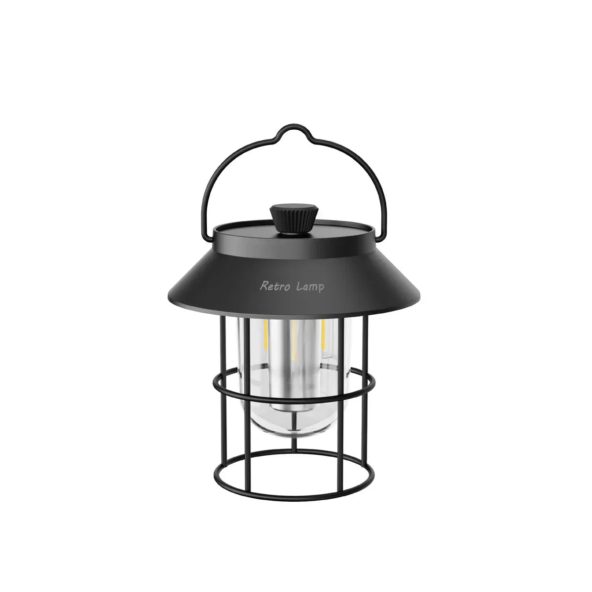 Retro LED Camping Lantern – Portable Light for Indoor and Outdoor Use