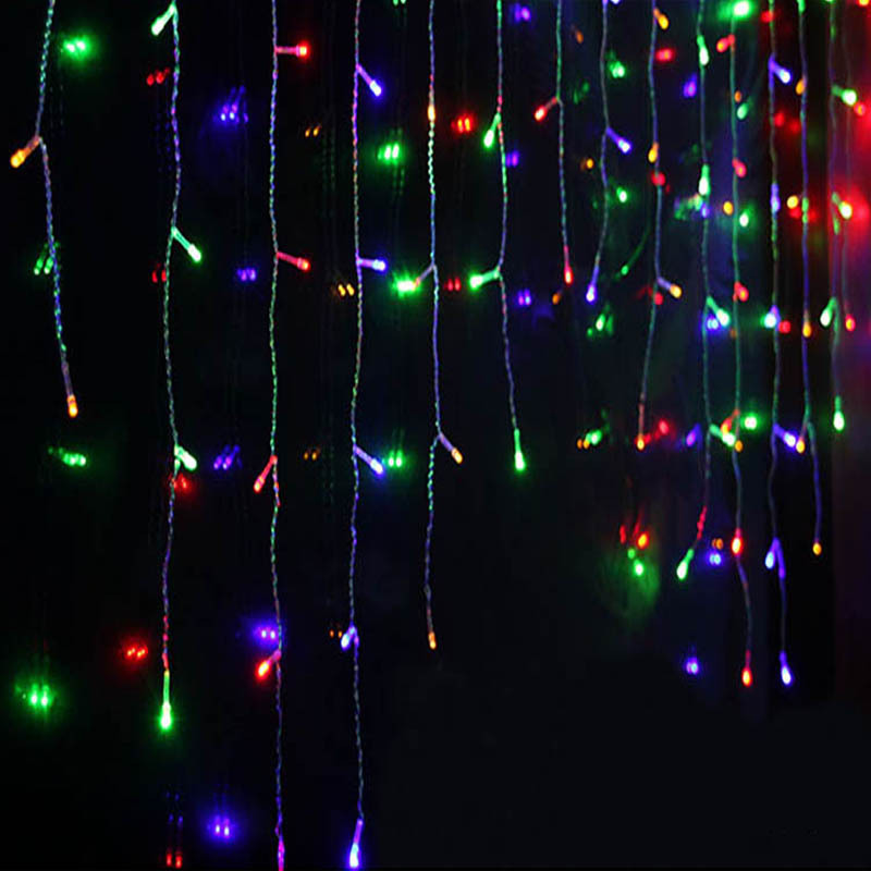 LED Starry Sky Icicle Lights – Decorative Fairy Light Curtains for Christmas and Outdoor Spaces