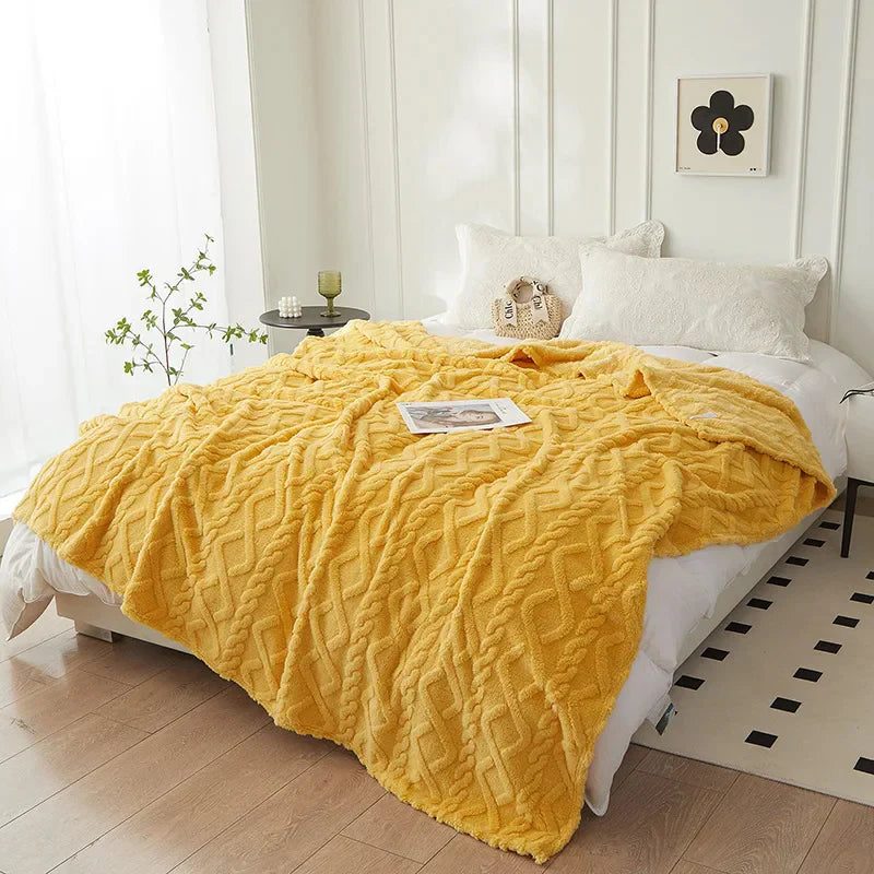 Reversible Cozy Wool Throw Blanket β Ultimate Comfort And Style