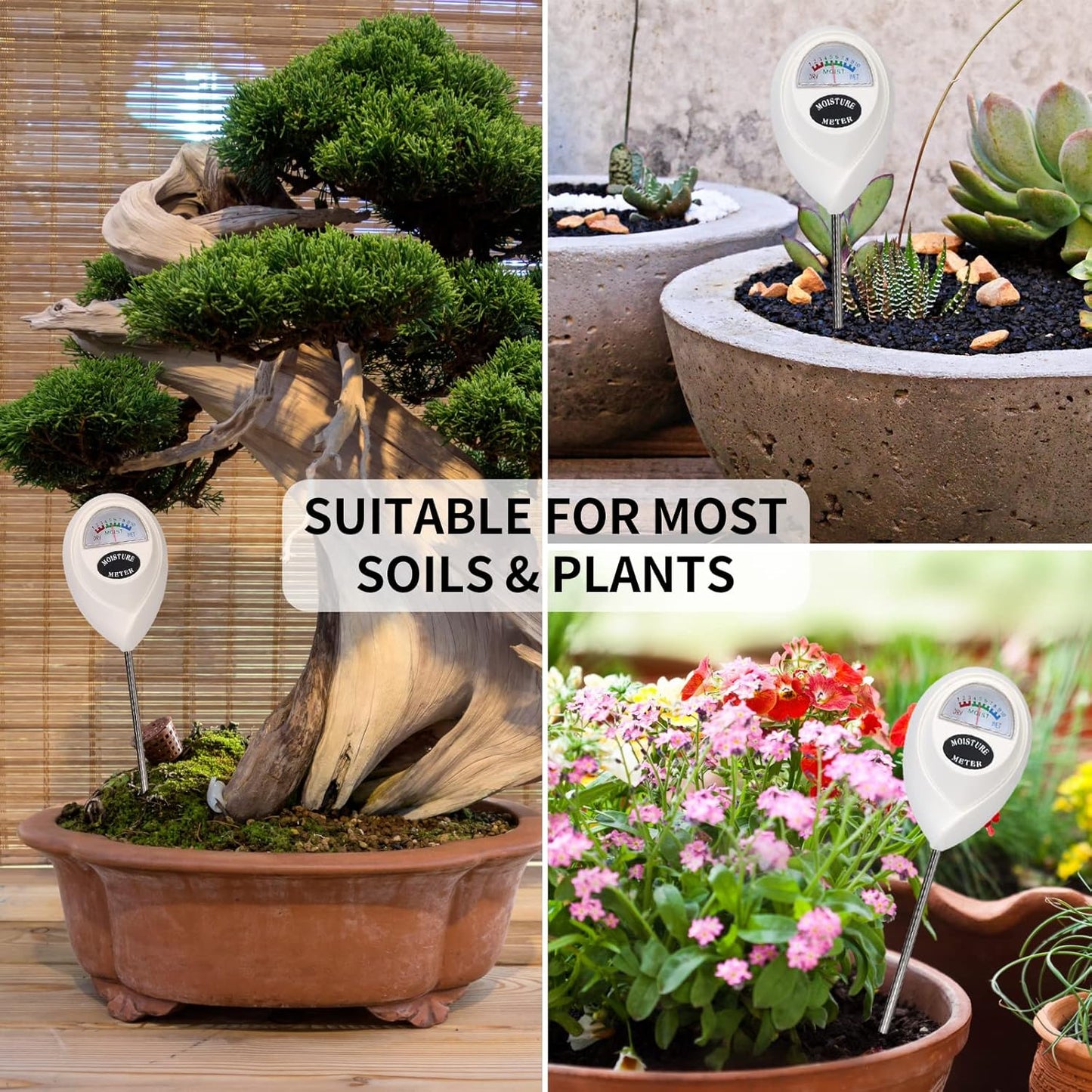 Digital Soil Moisture Meter – Accurate Water Level Tester for Plant Care and Gardening