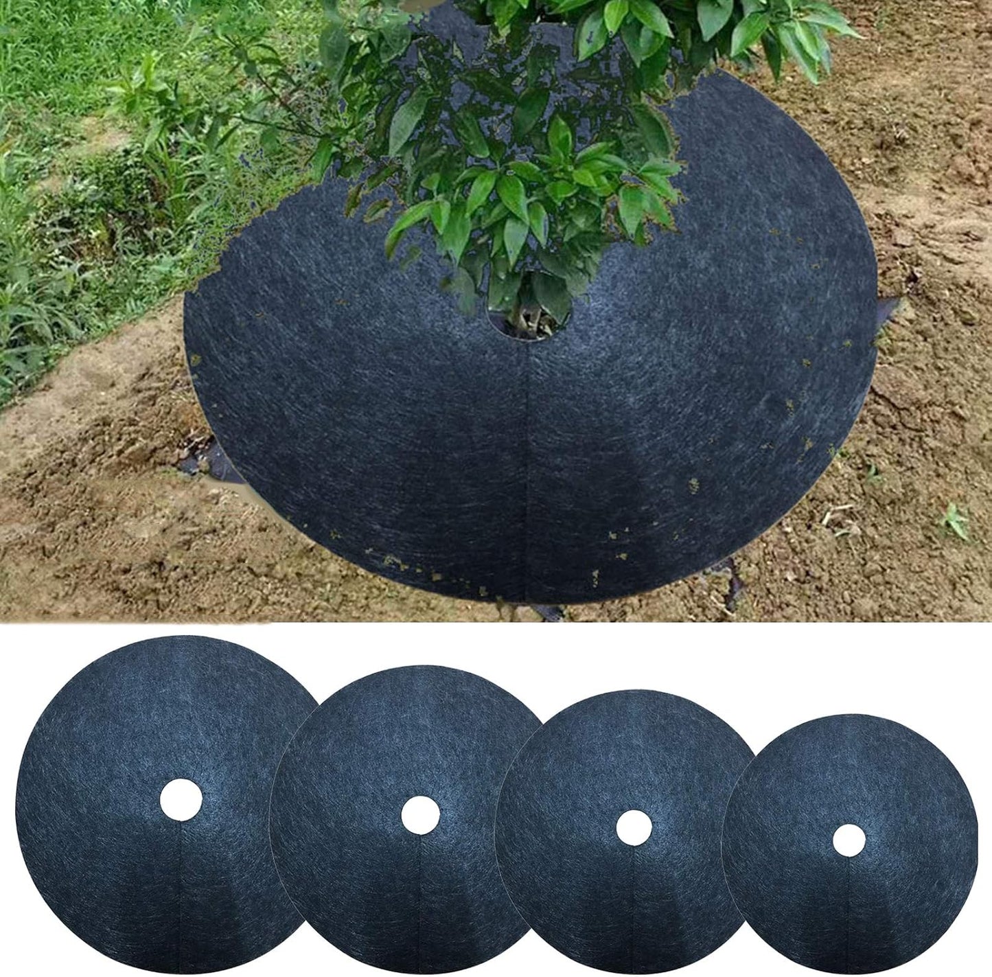 Tree Root Protection Mat – Breathable Weed Barrier Fleece for Garden and Plants