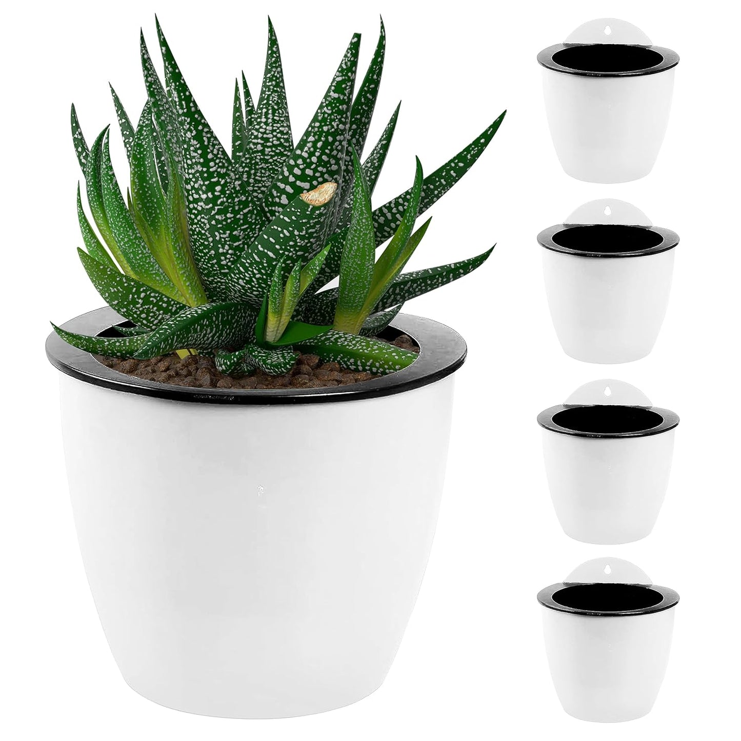 Self-Watering Wall-Mounted Plant Pot – Modern Hanging Planter for Easy Care