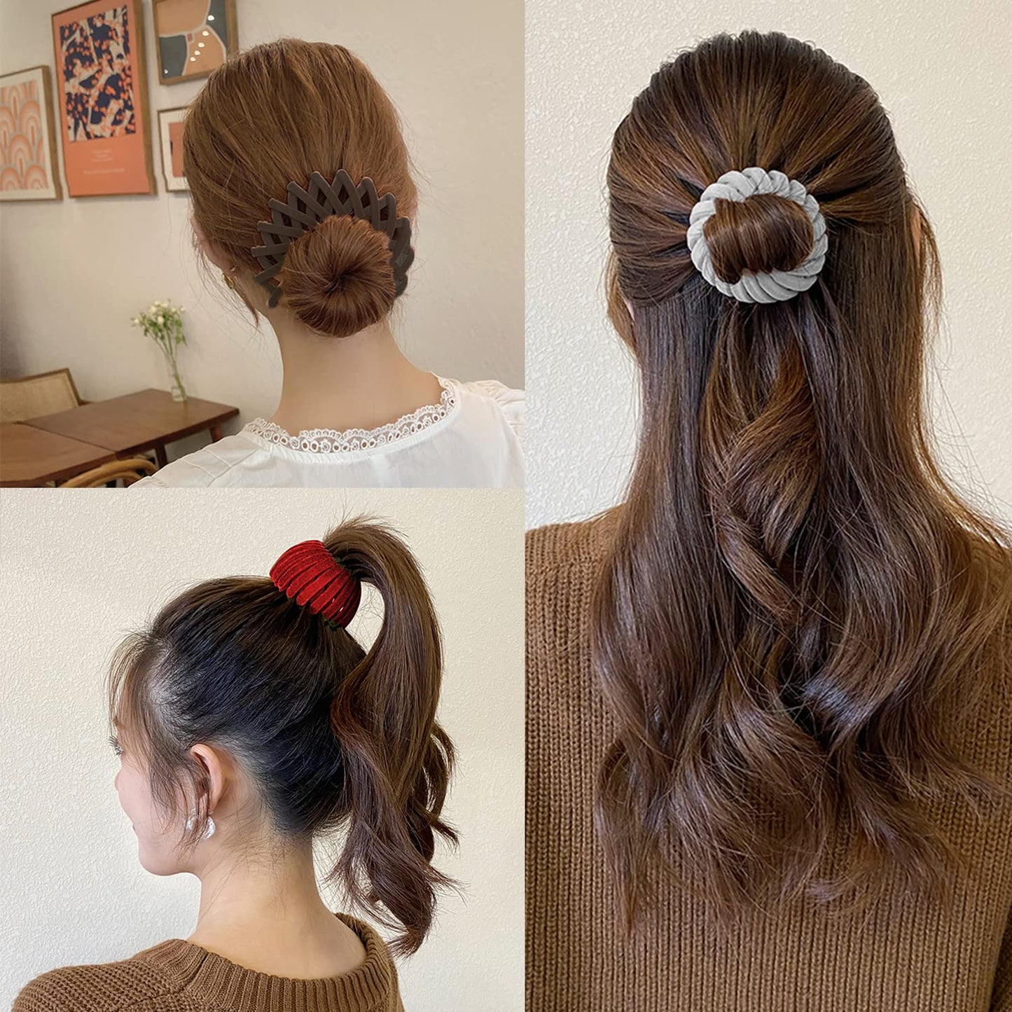 Chic Velvet Hair Clips – Set of 3