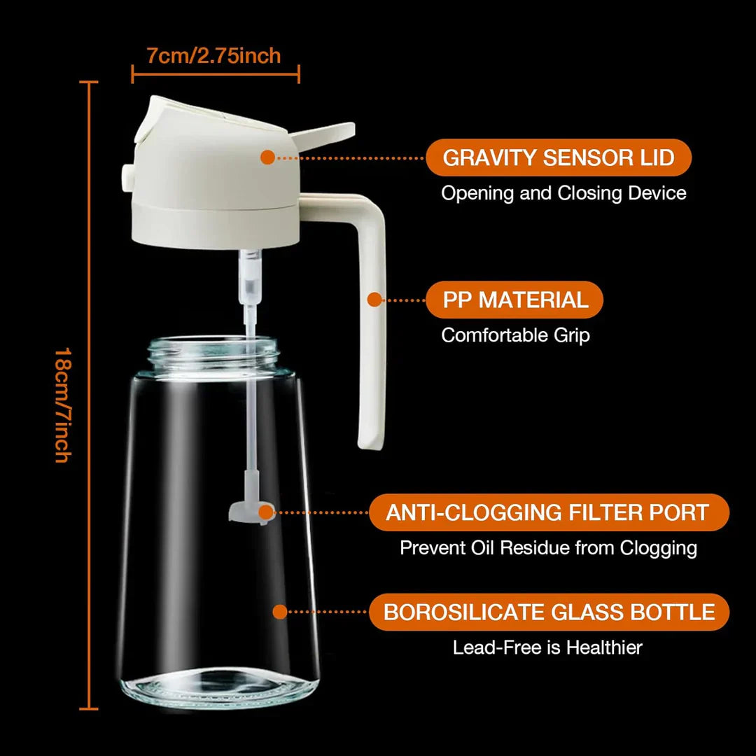 Premium 2-in-1 Oil Spray Bottle