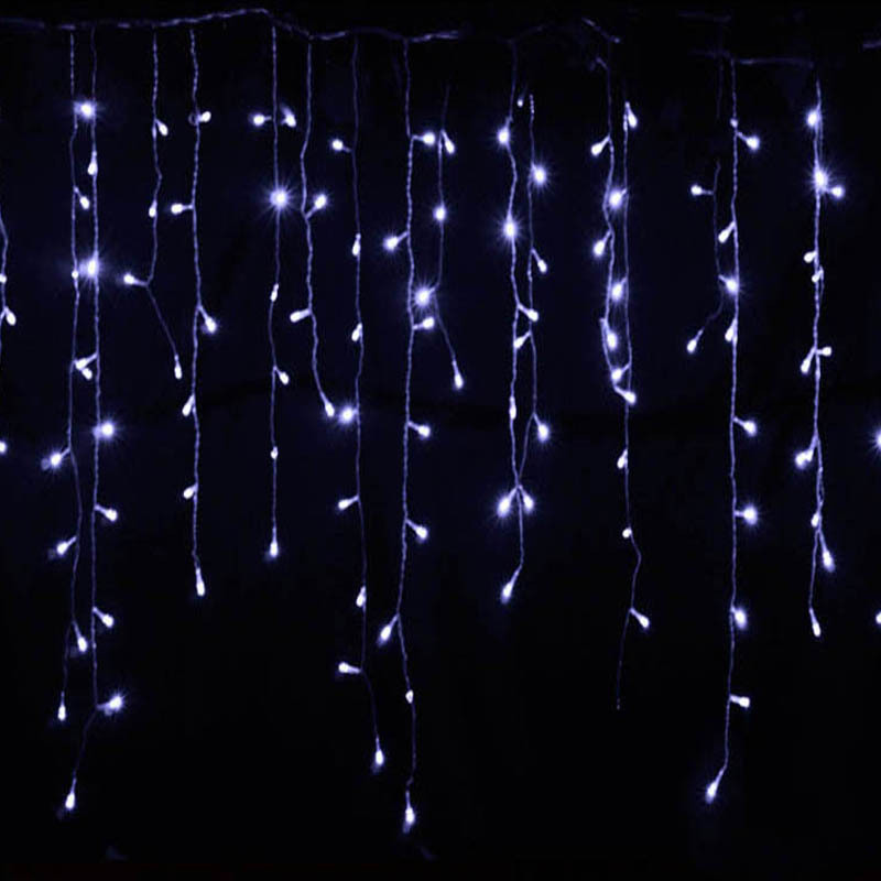 LED Starry Sky Icicle Lights – Decorative Fairy Light Curtains for Christmas and Outdoor Spaces