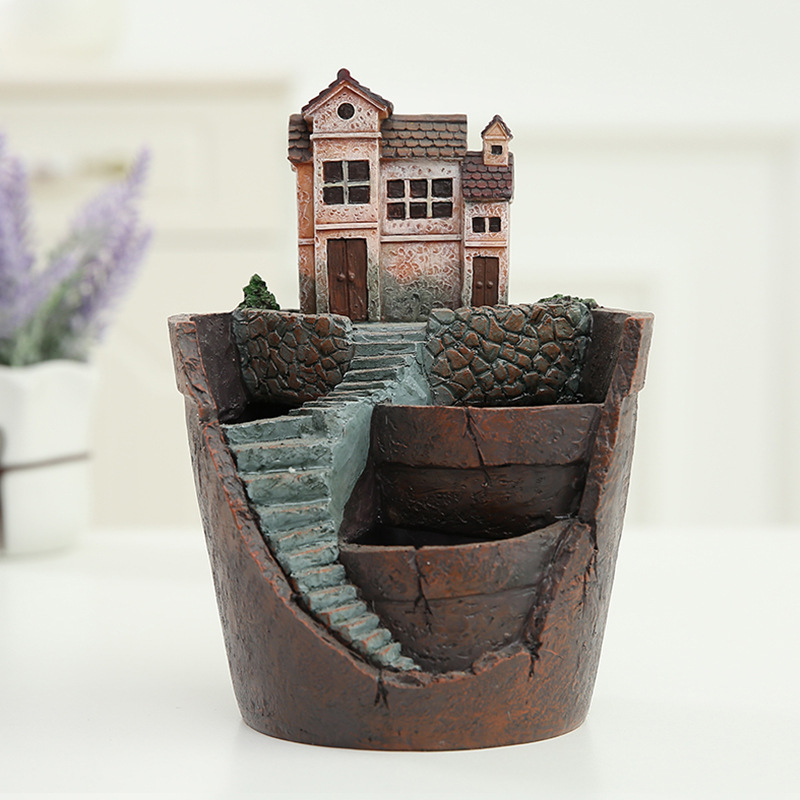 Mini Bonsai Plant Pot – Decorative Succulent Container for Micro Gardens and Landscapes