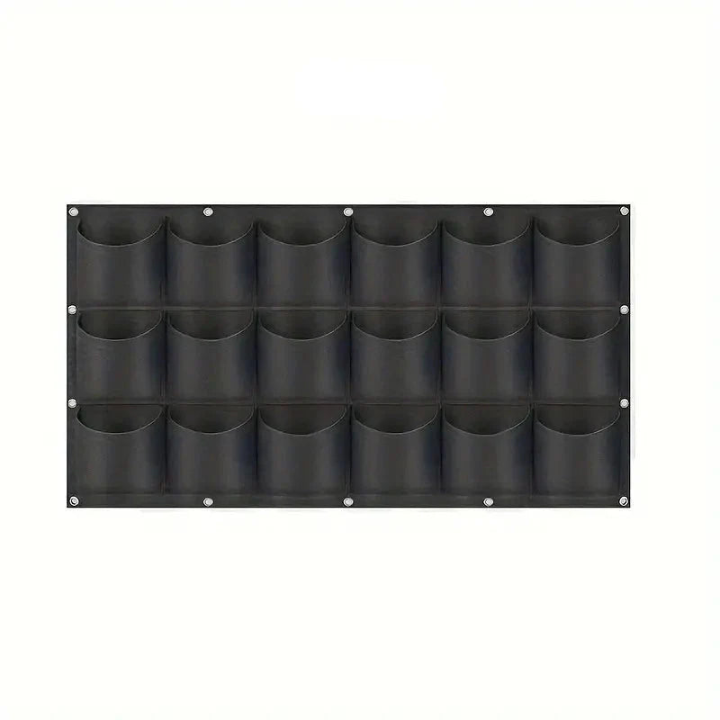 Wall-Mounted Felt Garden Planter – 3D Non-Woven Vertical Hanging Plant Bag
