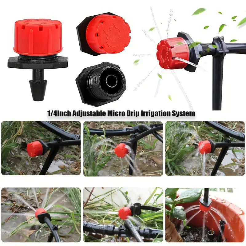 Customizable Garden Drip Irrigation Nozzle – Adjustable Spray Head for Efficient Watering Systems